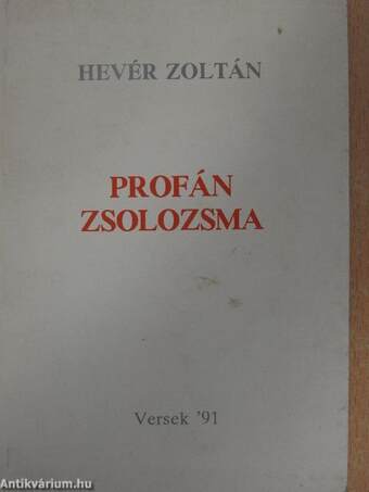 Profán zsolozsma