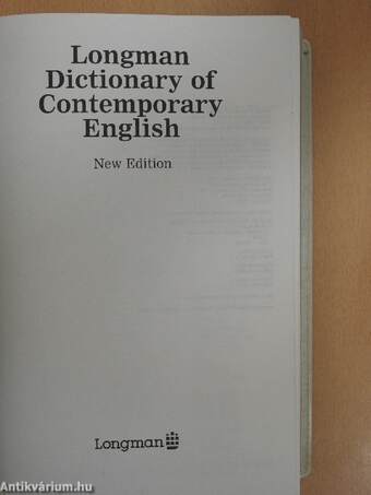 Longman Dictionary of Contemporary English