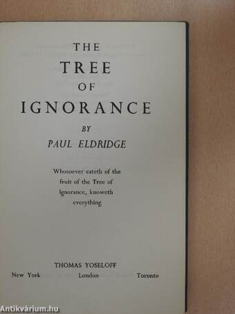 The Tree of Ignorance