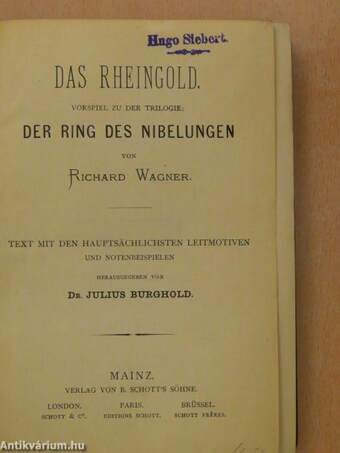 Der Ring des Nibelungen I-IV.