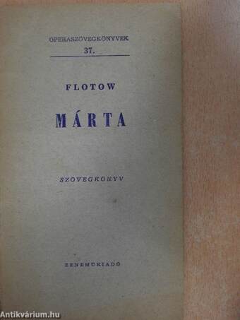 Flotow: Márta