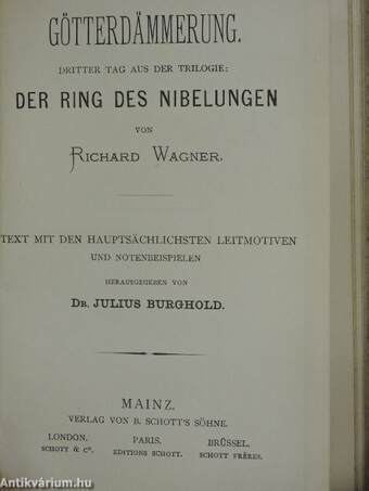 Der Ring des Nibelungen I-IV.