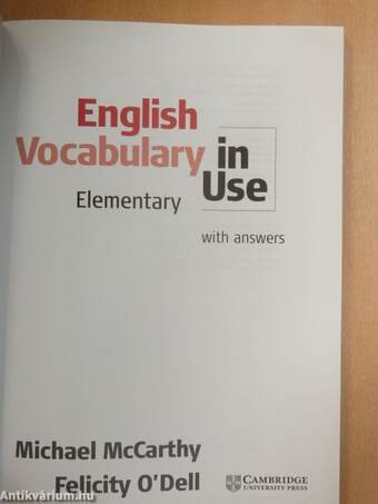 English Vocabulary in Use - Elementary