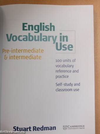 English Vocabulary in Use - Pre-intermediate & intermediate