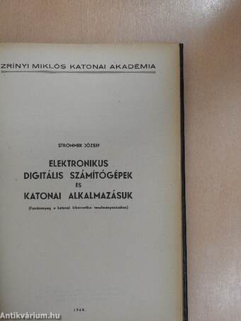 Elektronikus digitális számítógépek és katonai alkalmazásuk