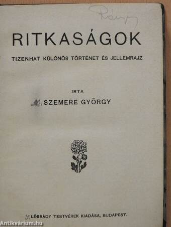 Ritkaságok