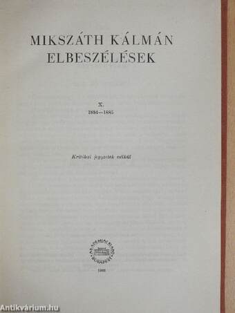 Elbeszélések X.