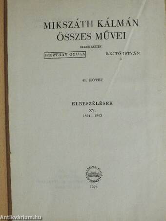 Elbeszélések XV.