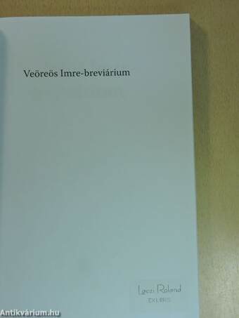 Veöreös Imre - breviárium