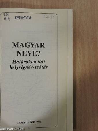 Magyar neve?