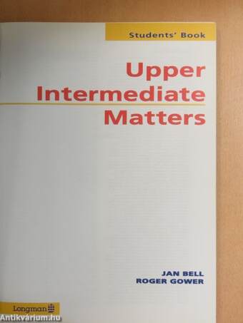 Matters - Upper Intermediate - Students' Book