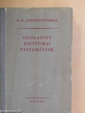 Válogatott esztétikai tanulmányok