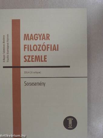 Magyar Filozófiai Szemle 2015/4.