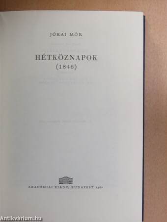 "98 kötet a Jókai Mór összes művei - Kritikai kiadás sorozatból (nem teljes sorozat)"