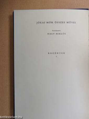 "98 kötet a Jókai Mór összes művei - Kritikai kiadás sorozatból (nem teljes sorozat)"