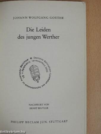 Die Leiden des jungen Werther