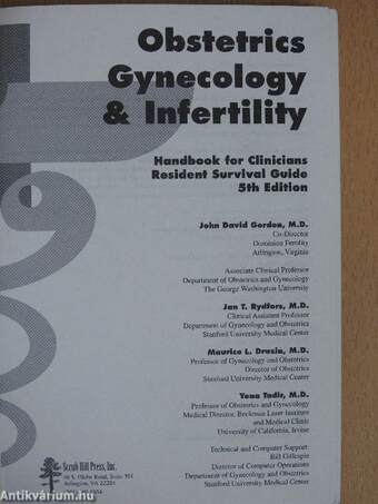 Obstetrics Gynecology & Infertility