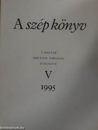 A szép könyv V.