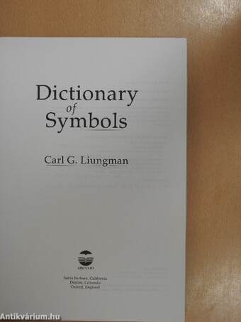 Dictionary of Symbols