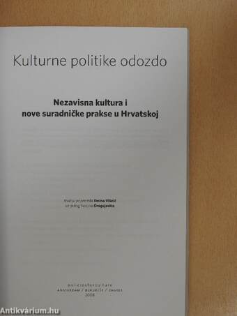 A bottom-up approach to cultural policy-making/Kulturne politike odozdo