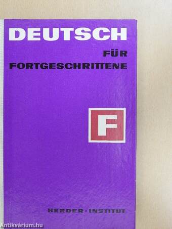 Deutsch für Fortgeschrittene