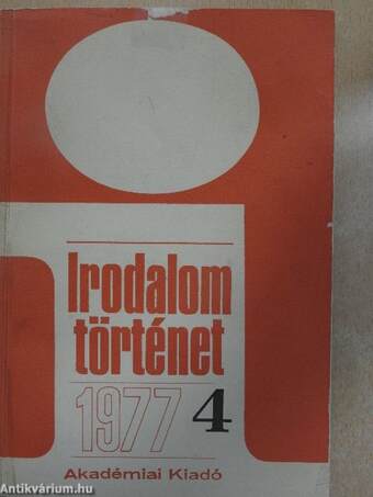 Irodalomtörténet 1977/4.