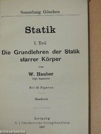 Statik I.