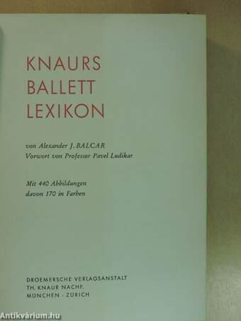 Knaurs Ballett Lexikon