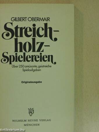 Streichholzspielereien