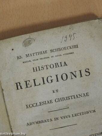 Historia religionis et ecclesiae christianae