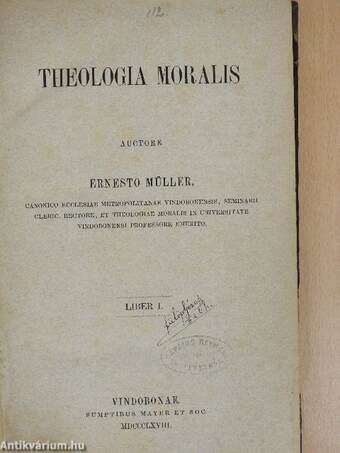 Theologia moralis I. (töredék)