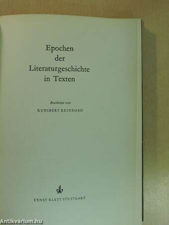 Epochen der Literaturgeschichte in Texten