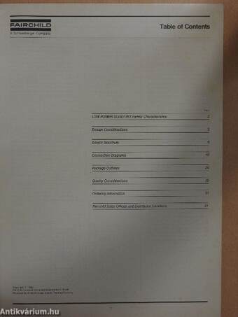 Fairchild - Low Power Schottky - Shortform Catalogue