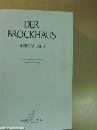 Der Brockhaus in einem Band