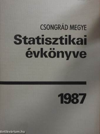 Csongrád megye statisztikai évkönyve 1987