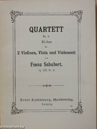 Quartett No.3. E-dur