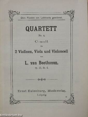 Quartett No.4. C-moll