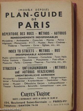 Plan-guide Paris