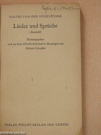 Lieder und Sprüche