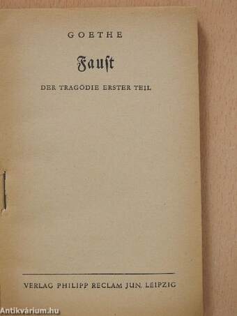 Faust I.