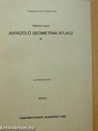 Ábrázoló geometriai atlasz II.