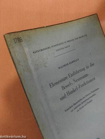 Elementare Einführung in die Bessel-, Neumann- und Hankel-Funktionen