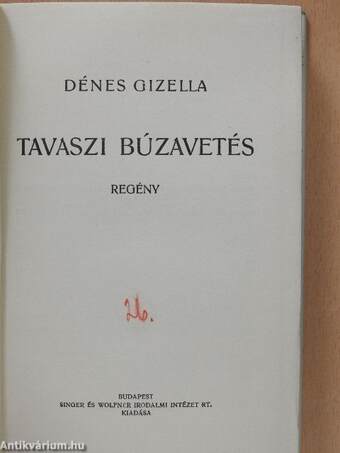 Tavaszi búzavetés