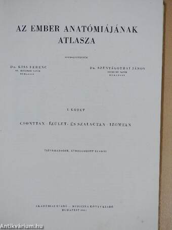 Az ember anatómiájának atlasza I-III.