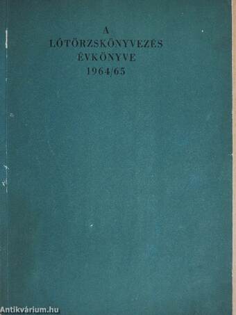 A lótörzskönyvezés évkönyve 1964/65