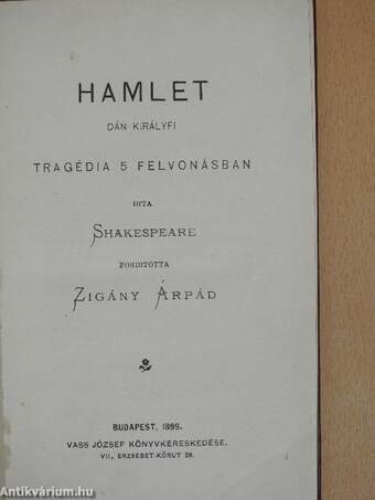 Hamlet, dán királyfi