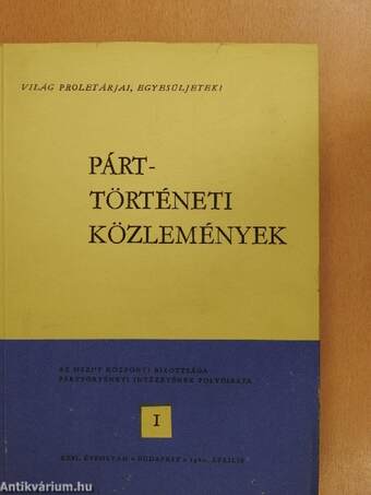 Párttörténeti Közlemények 1980. április