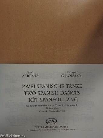 Két spanyol tánc/Zwei Spanische Tänze/Two Spanish Dances