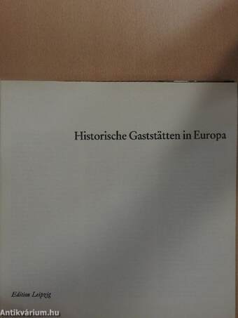 Historische Gaststätten in Europa