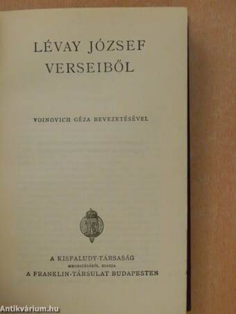 Lévay József verseiből